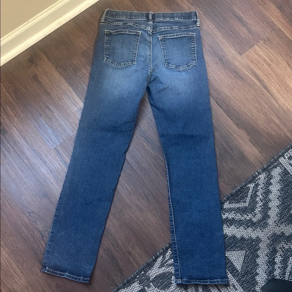 Old Navy Karate slim adjustable indigo island blue jeans size 14